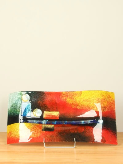 Schaal – Multicolor – Glas – Desert – 4x58x27 cm