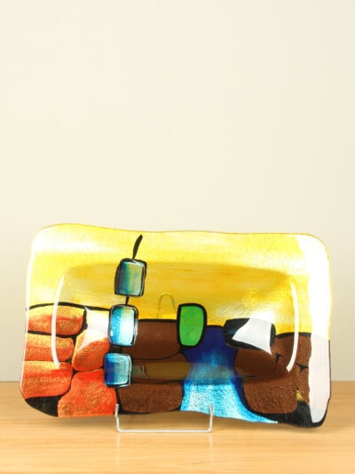 Schaal – Multicolor – Glas – Murano – 7x50x32 cm