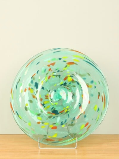 Schaal – Multicolor – Glas – Schaal groen – 6x40x40 cm