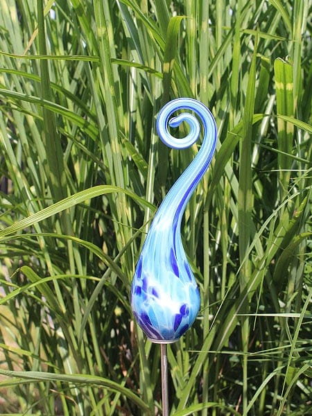 Tuinprikker - Blauw - Glas - Boog mini azuur 107-M