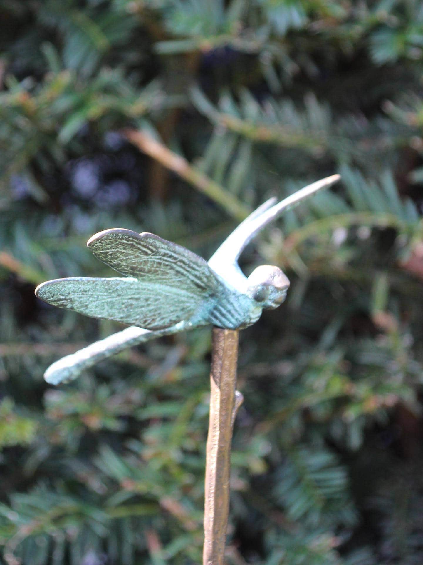 Tuinprikker - Brons - Libelle - 69x12x10 cm - Afbeelding 3