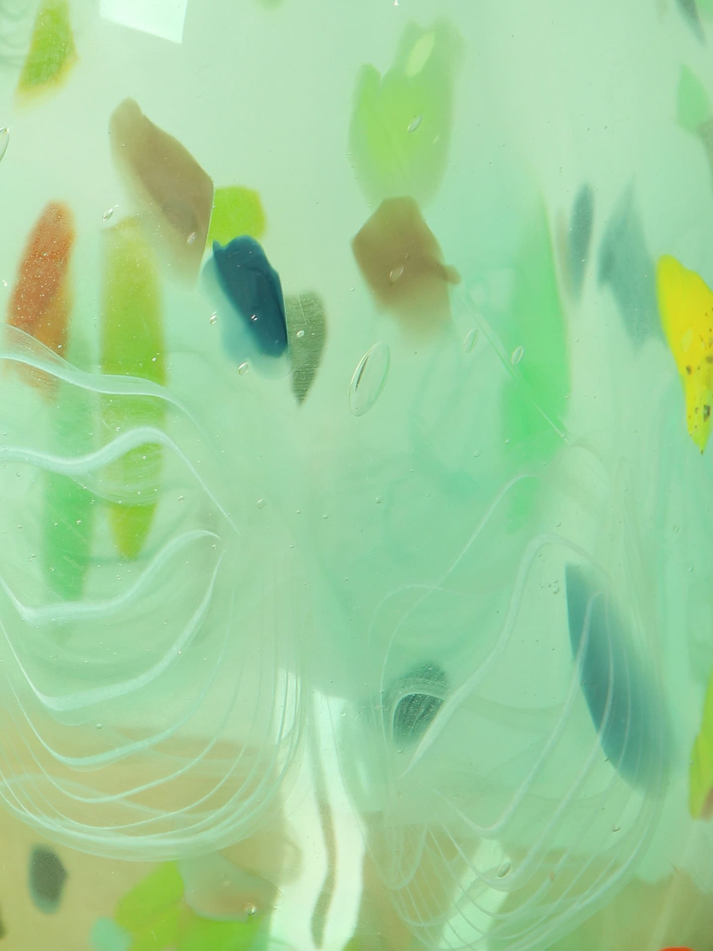 Vaas - Multicolor - Glas - Vaas groen - 23x13x13 cm - Afbeelding 4