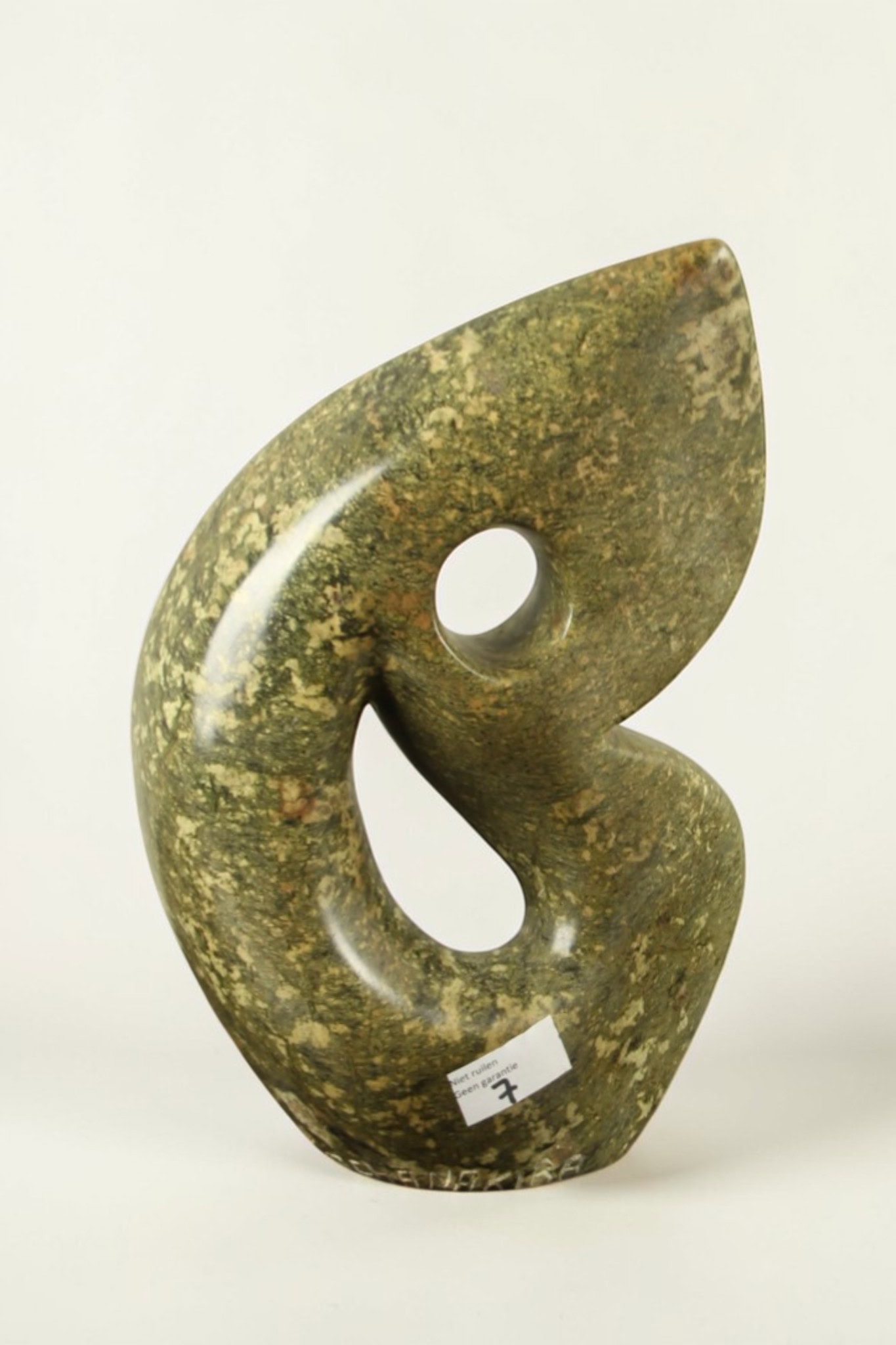 Tuinbeeld - Cheetah jade - Groen - Natuursteen - Jazz - 30x21x10 cm - Afbeelding 3