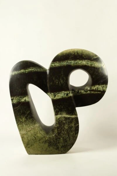 Tuinbeeld – Cheetah jade – Groen – Natuursteen – Optimistic – 29x27x9 cm