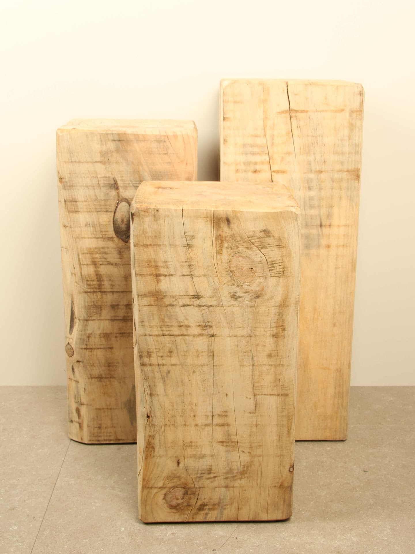 Sokkel / Zuil, Sokkel voor binnen - Bruin - Grenenhout - 60x30x30 cm - Afbeelding 4