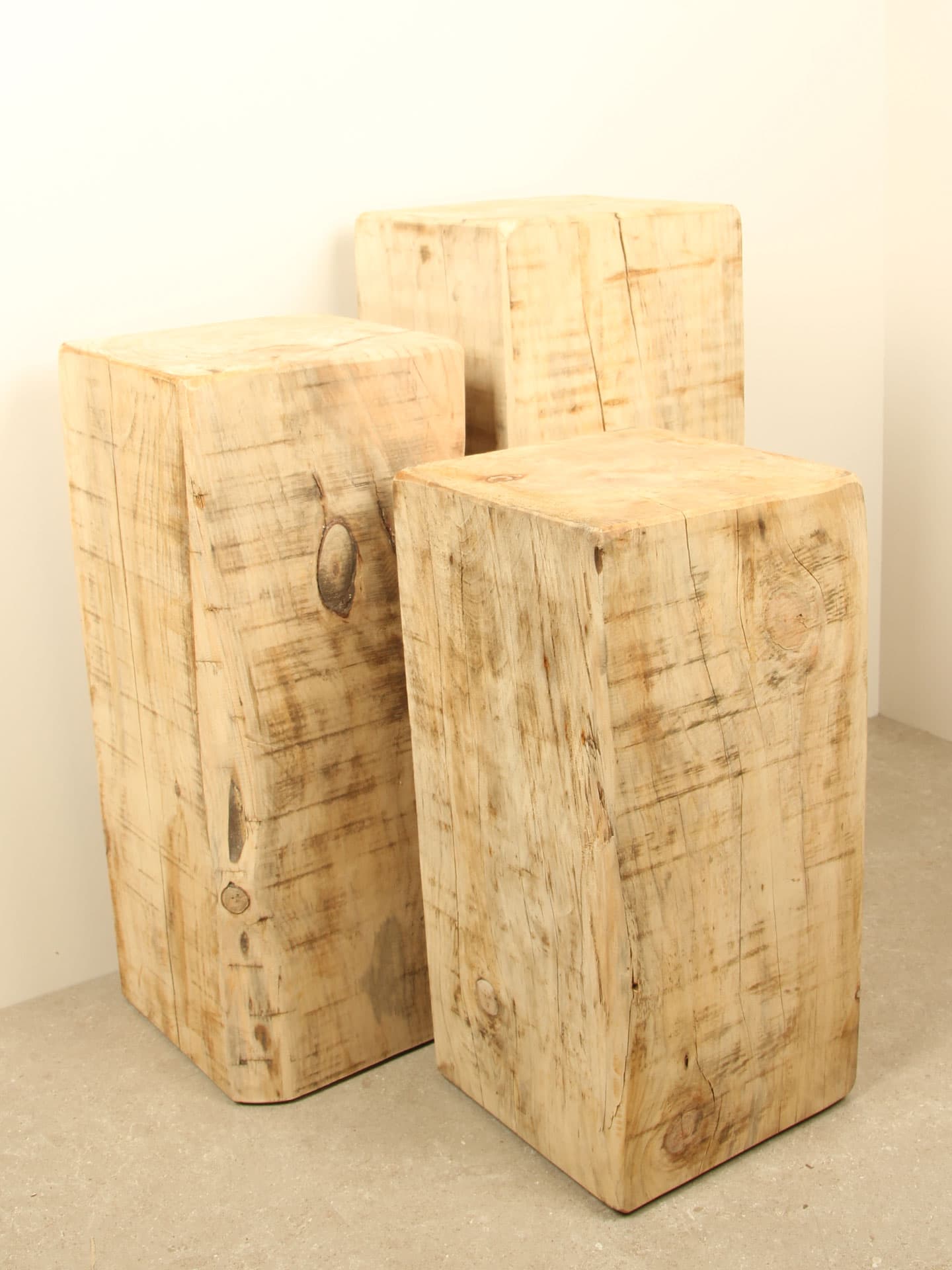 Sokkel / Zuil, Sokkel voor binnen - Bruin - Grenenhout - 70x30x30 cm - Afbeelding 4