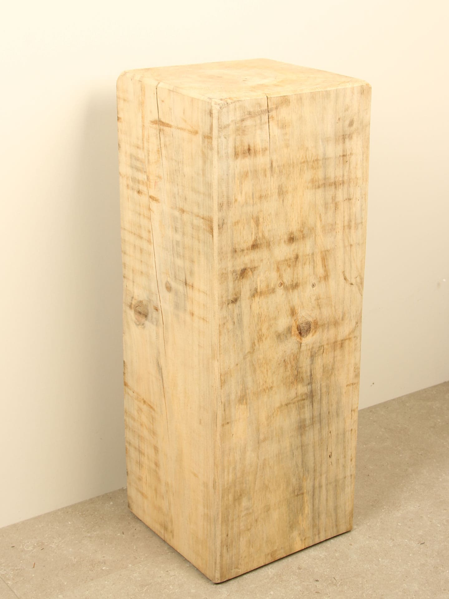 Sokkel / Zuil, Sokkel voor binnen - Bruin - Grenenhout - 80x30x30 cm - Afbeelding 2