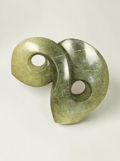 Tuinbeeld – Cheetah jade – Groen – Natuursteen – Hopeful – 35x41x13 cm