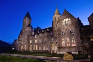 Castle at Highland Club Scotland with historic architecture.