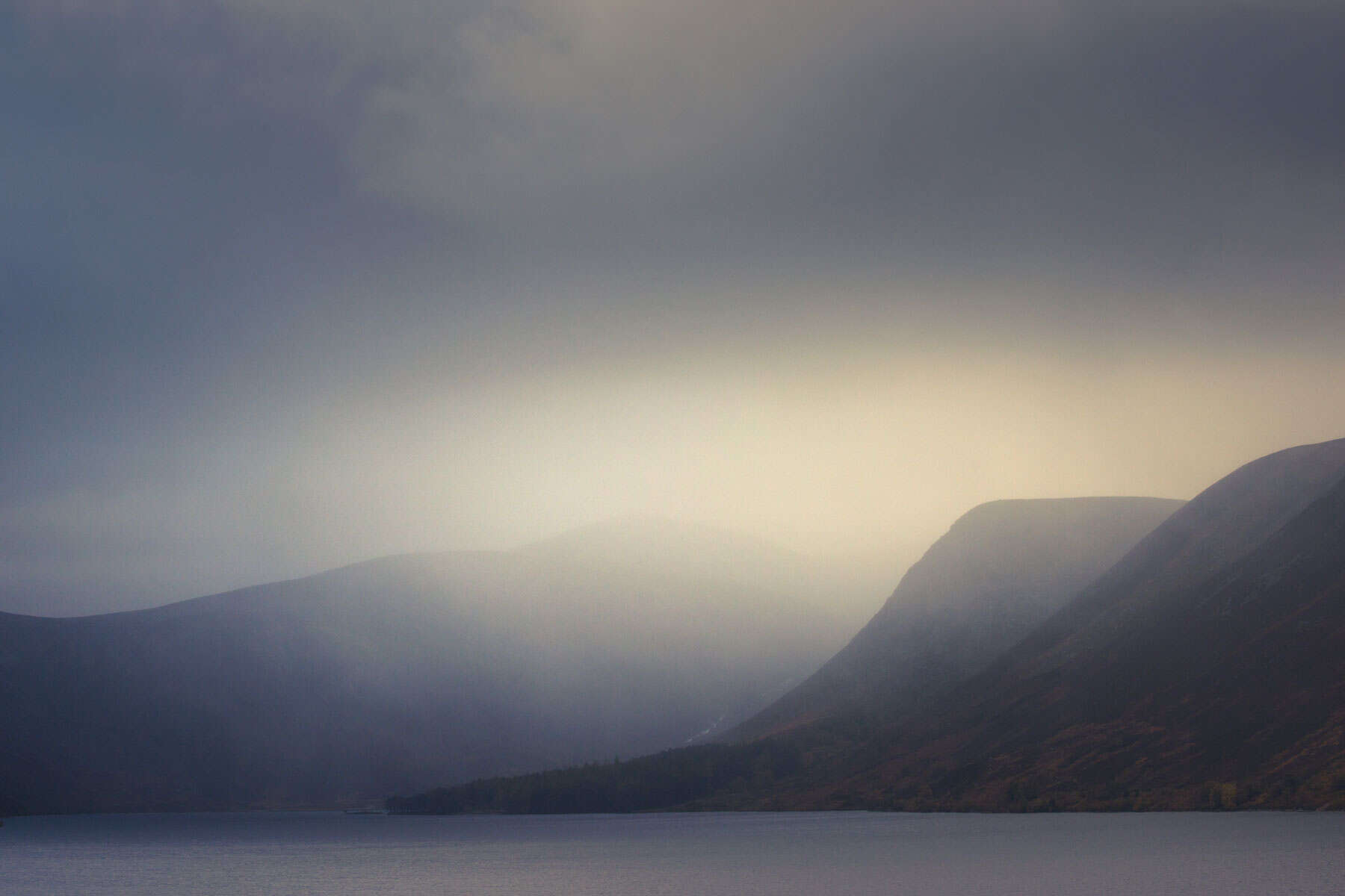 Scenic view of Highland mountains and lake, showcasing the natural beauty surrounding the Highland C.