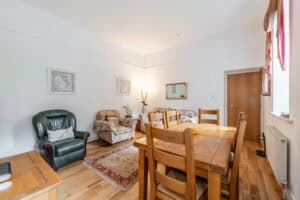 Interior view of Highland Club Scotland development living room.