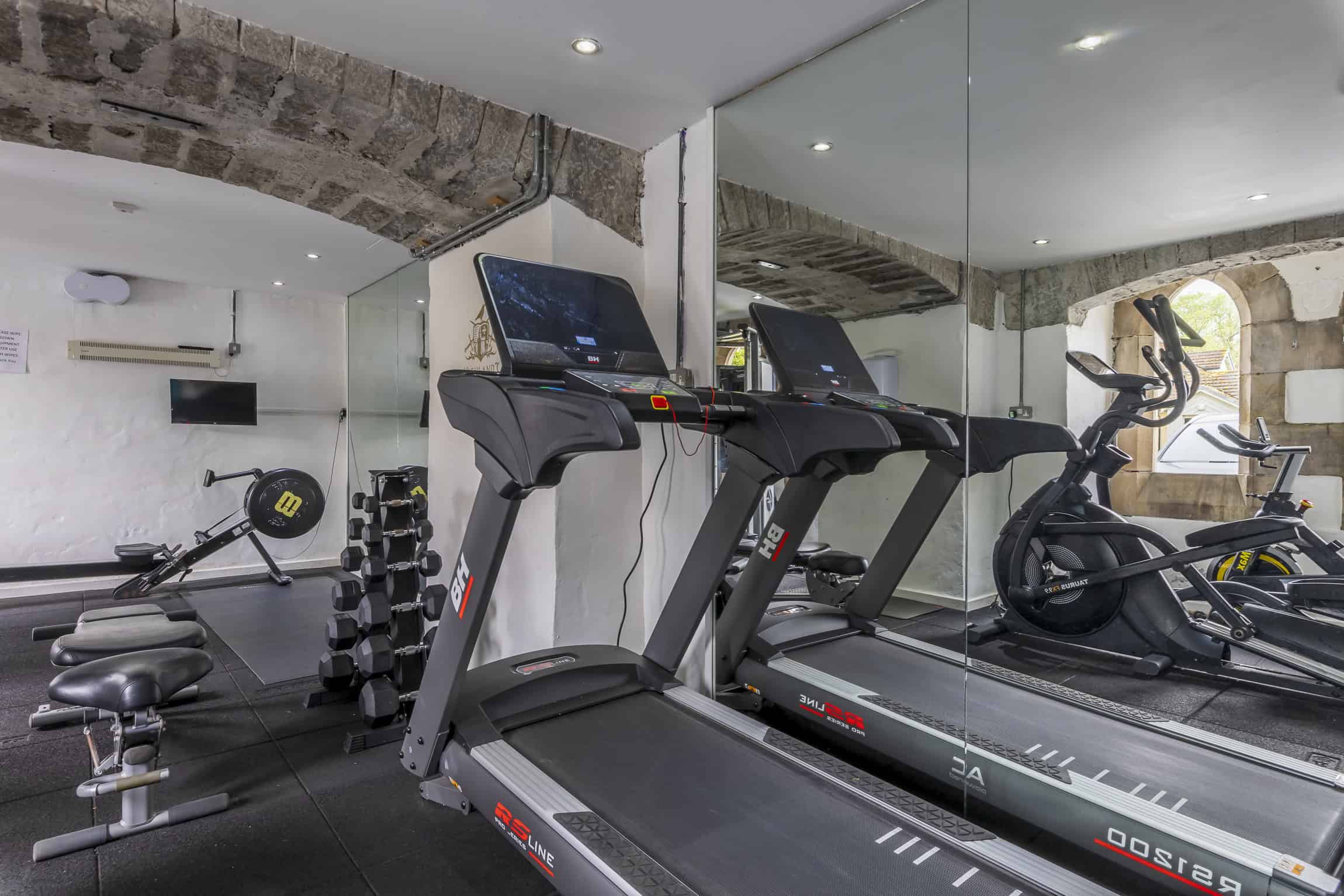High-quality gym equipment at Highland Club Scotland fitness centre.