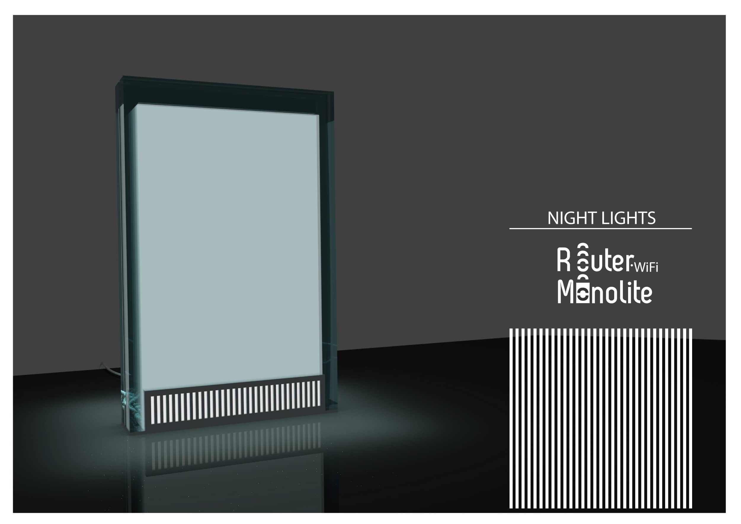 MonoLite Router with night lights by arcHITects srl for Hit Architects.