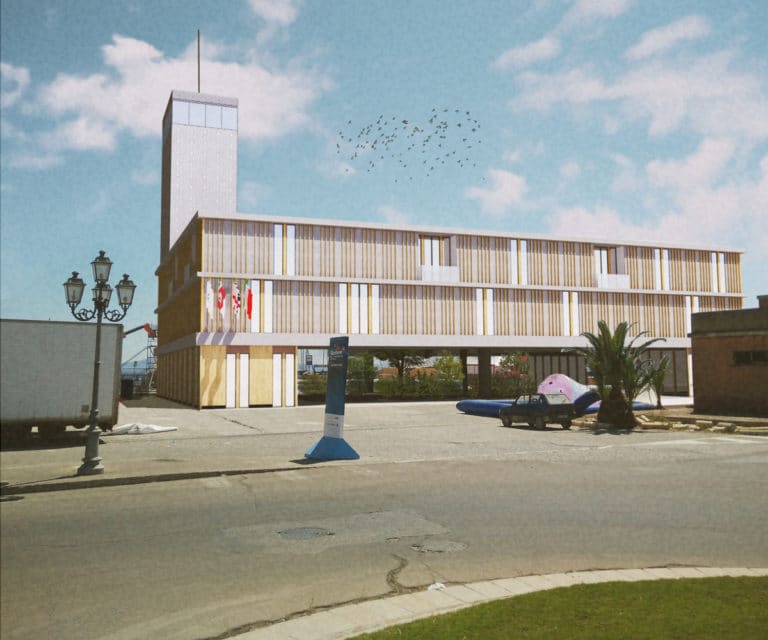Render Of Port Authorities - A Spot Detail To See How The Project Could Be