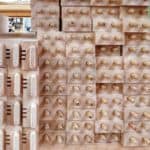 Stacked Wooden Blocks With Pegs For Building Or Educational Use.