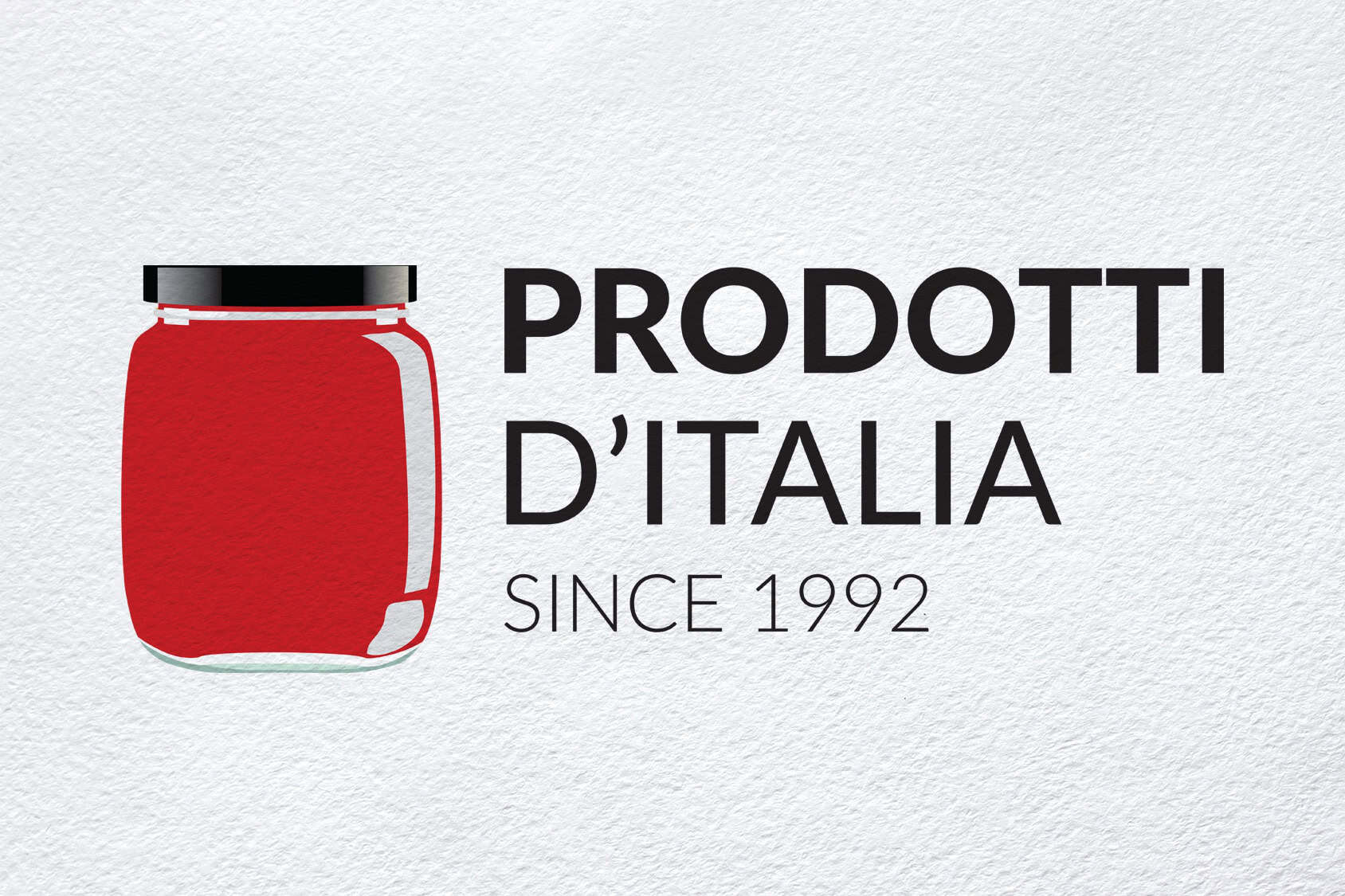 Prodotti d'Italia logo with jar illustration for Italian products.