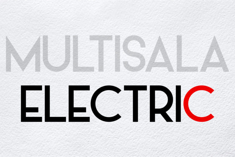 Multisala Electric C Signage With Modern Design And Bold Typography.
