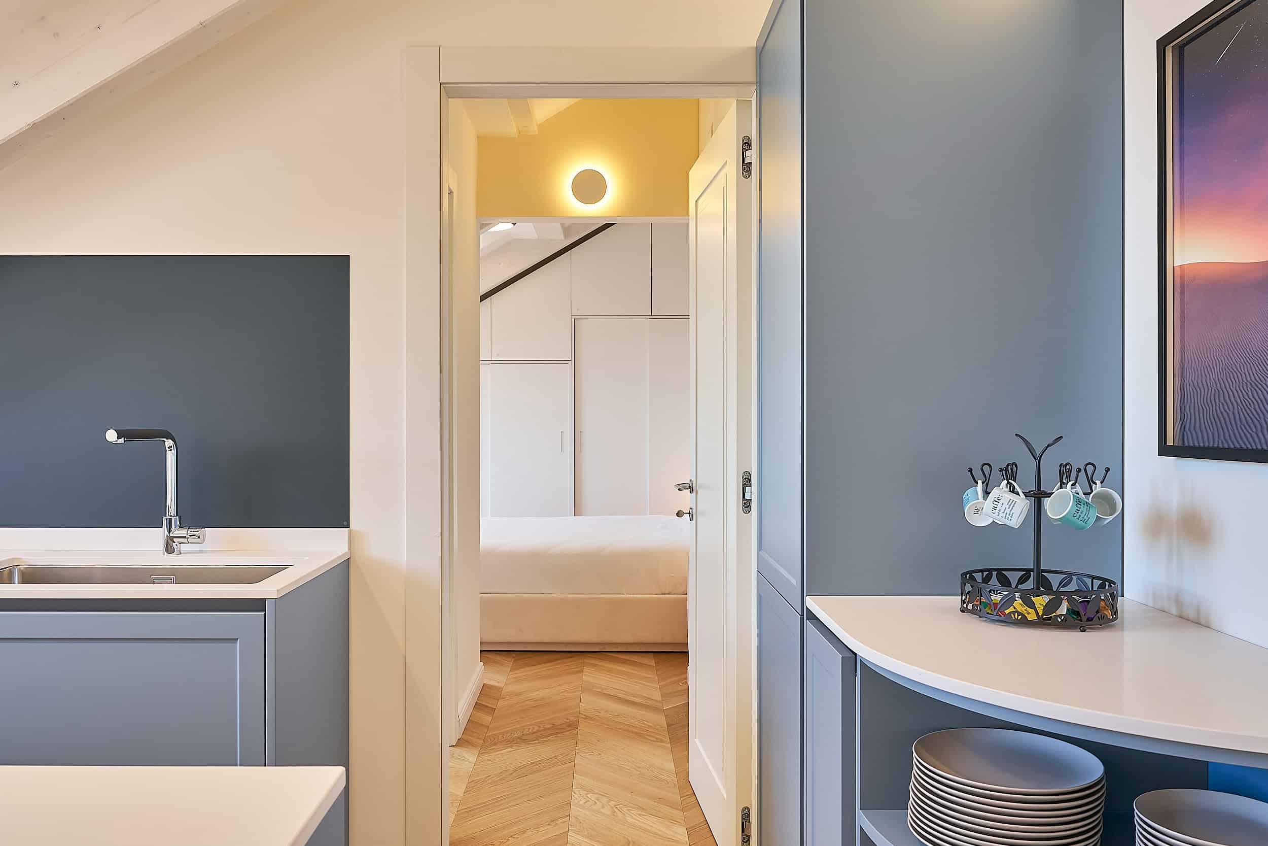 Contemporary interior of Fara units with sleek decor and functional layout.
