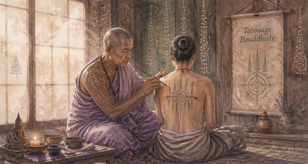 Tatouage bouddhiste : pourquoi le placement sur les jambes est une erreur grave