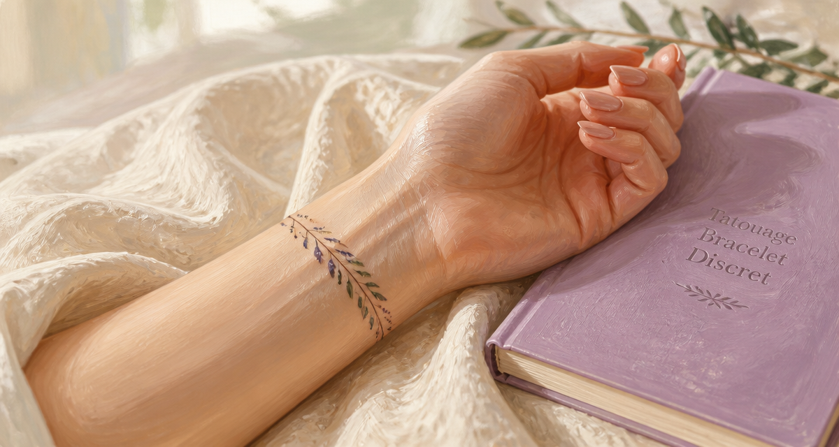 tatouage bracelet poignet femme discret floral
