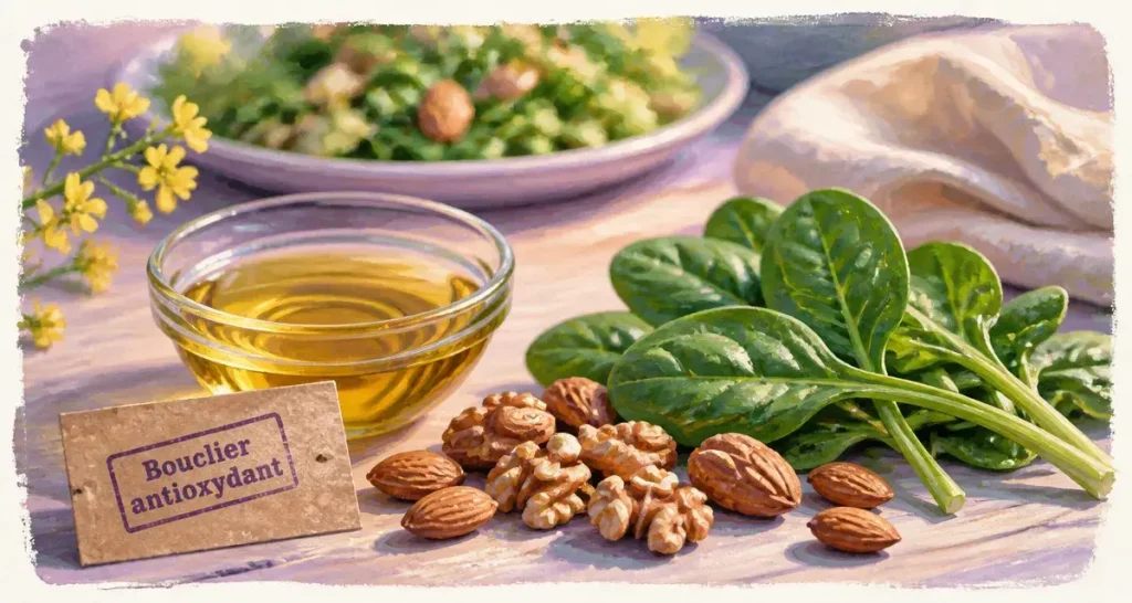 Vitamine E : 5 bienfaits essentiels pour protéger vos cellules et votre peau