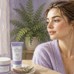 Couperose disparue, femme, soin du visage, matin