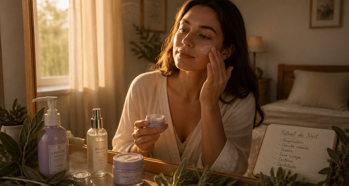crème de nuit peau grasse femme applique