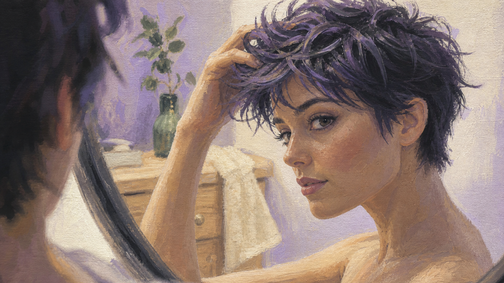 Cheveux épais et coupe courte décoiffée : alléger la masse sans effet casque