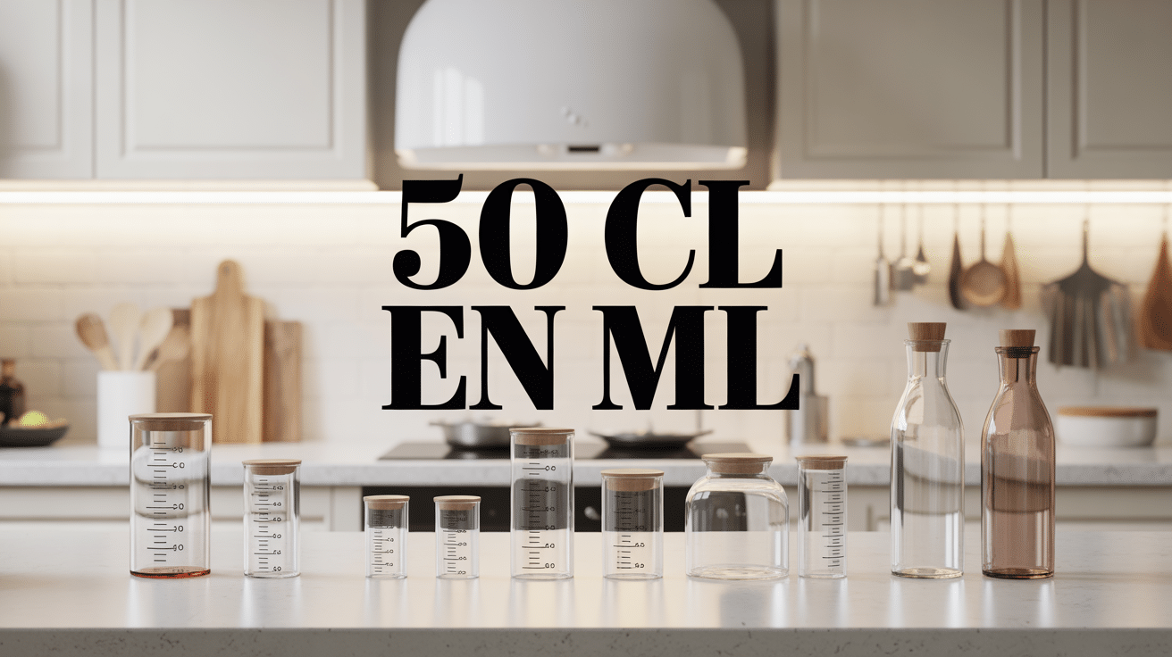 cuisine moderne avec 50 cl en ml