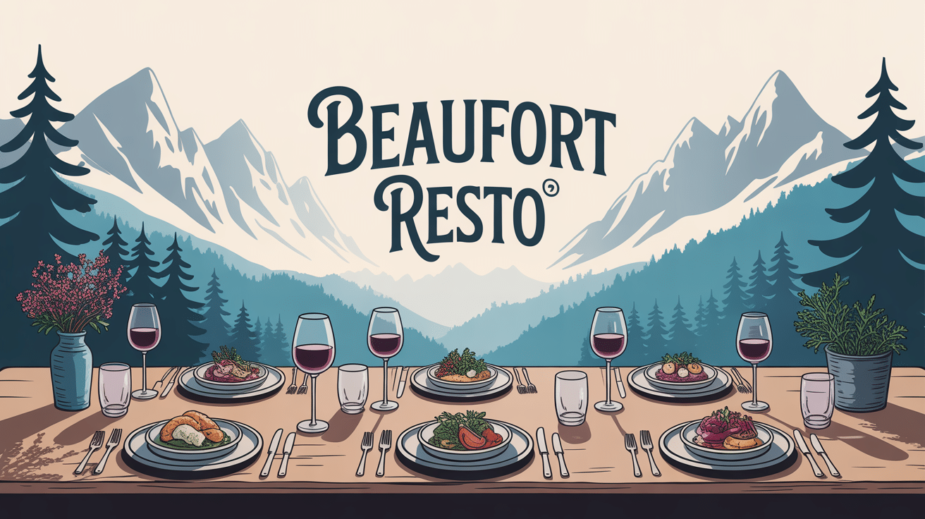table restaurant beaufort resto montagne