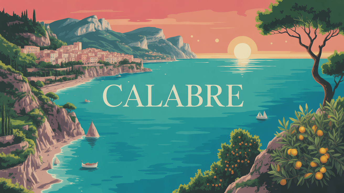 Paysage méditerranéen Calabre