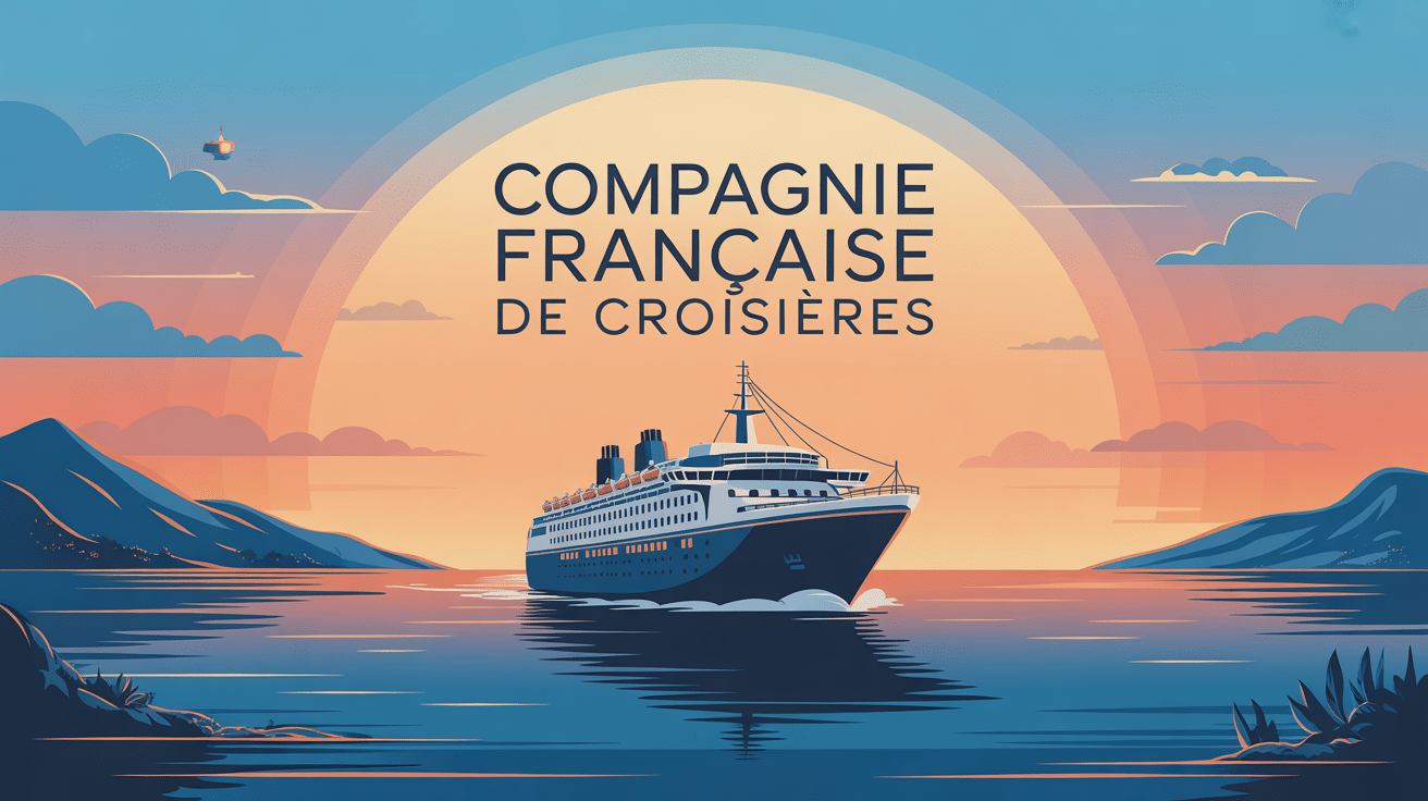Navire CFC au coucher de soleil
