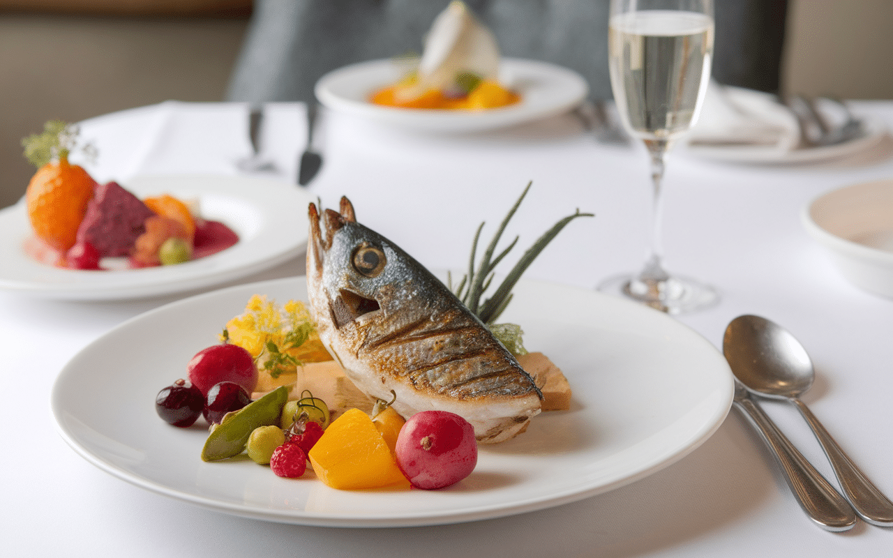 Plat fruits de mer poisson frais l'amiral restaurant rennes