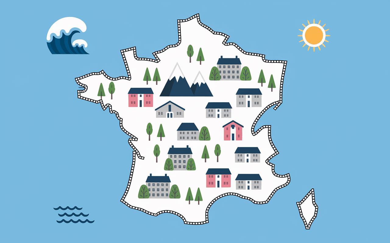 Carte des destinations Goélia France