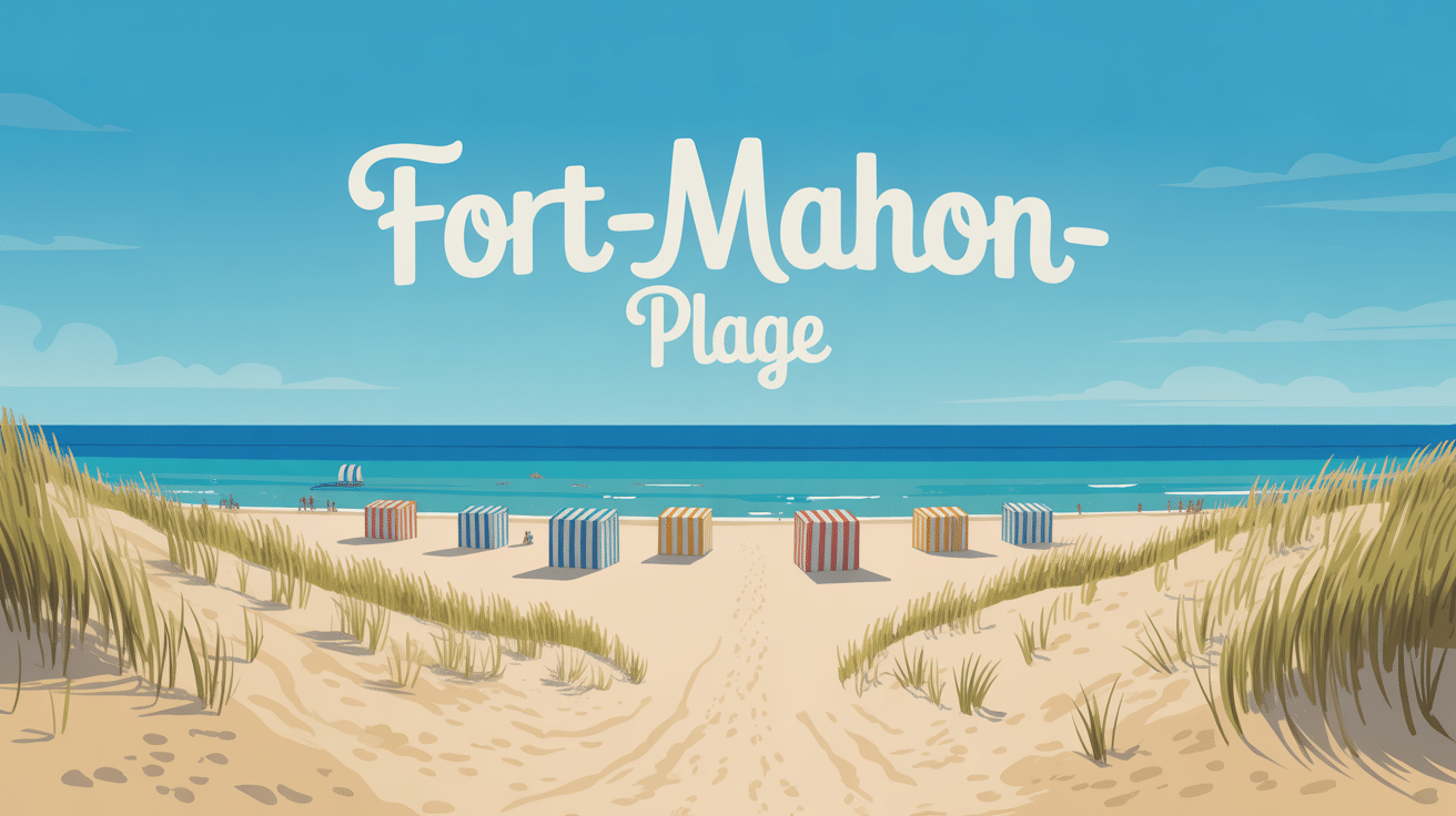 Vue aérienne de la plage de Fort-Mahon