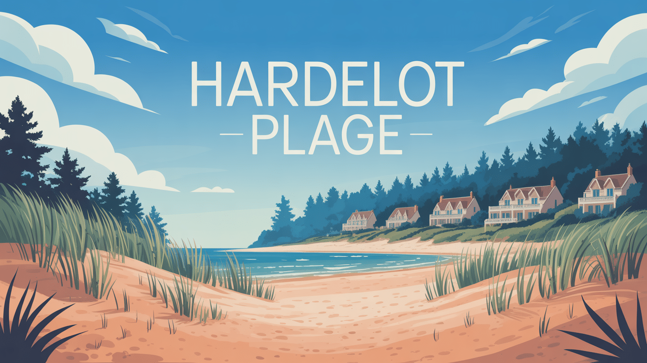 Plage de Hardelot avec dunes et pins