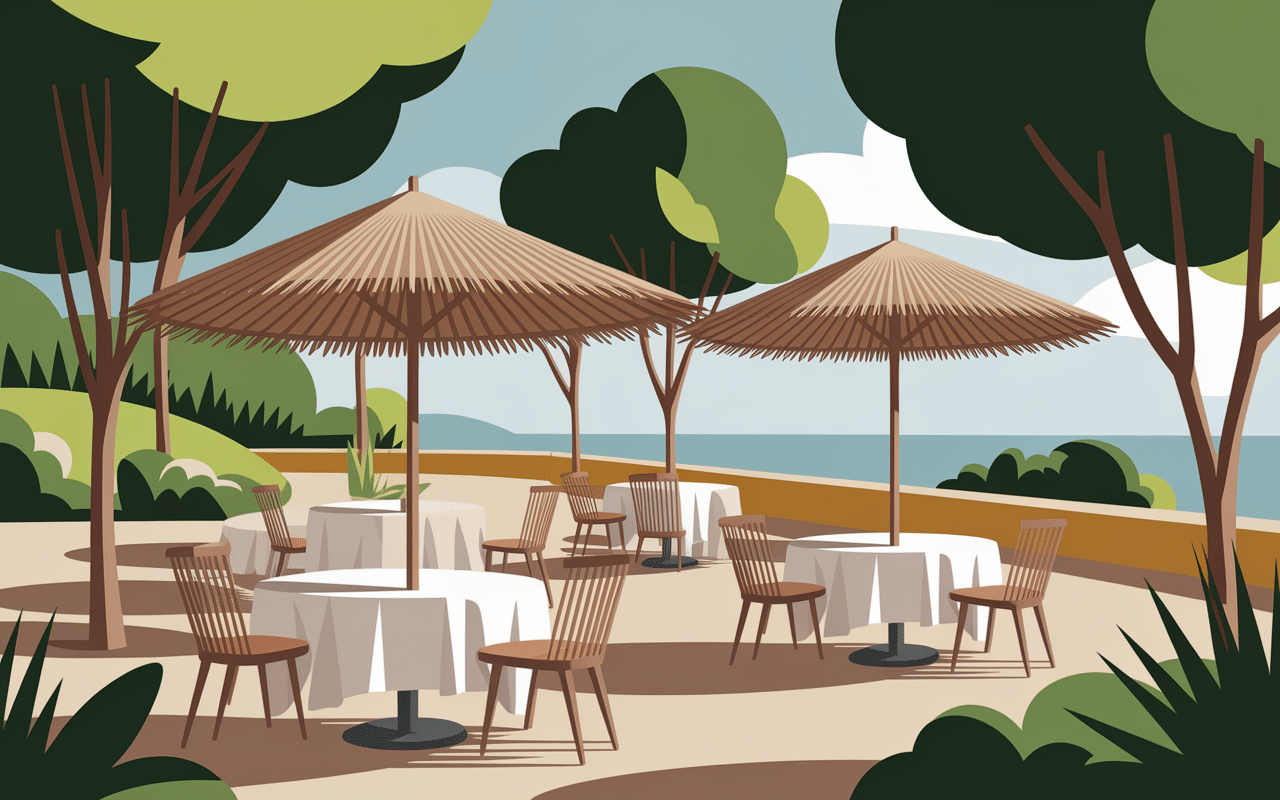 Services et équipements à la plage de l'Estagnol
