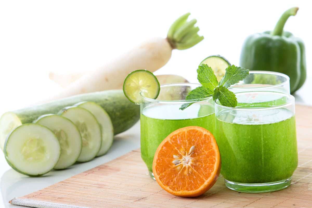 Le jus de radis noir et de concombre