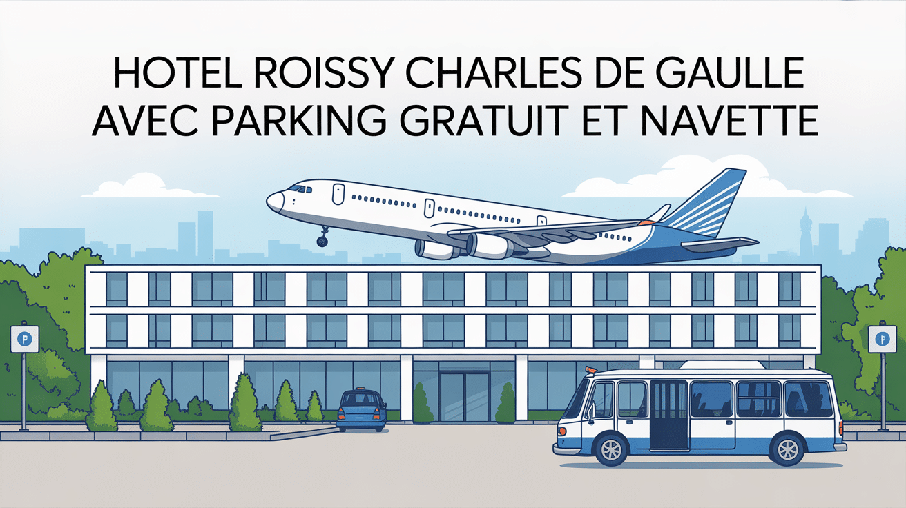 Illustration hôtel Roissy Charles de Gaulle avec parking gratuit et navette