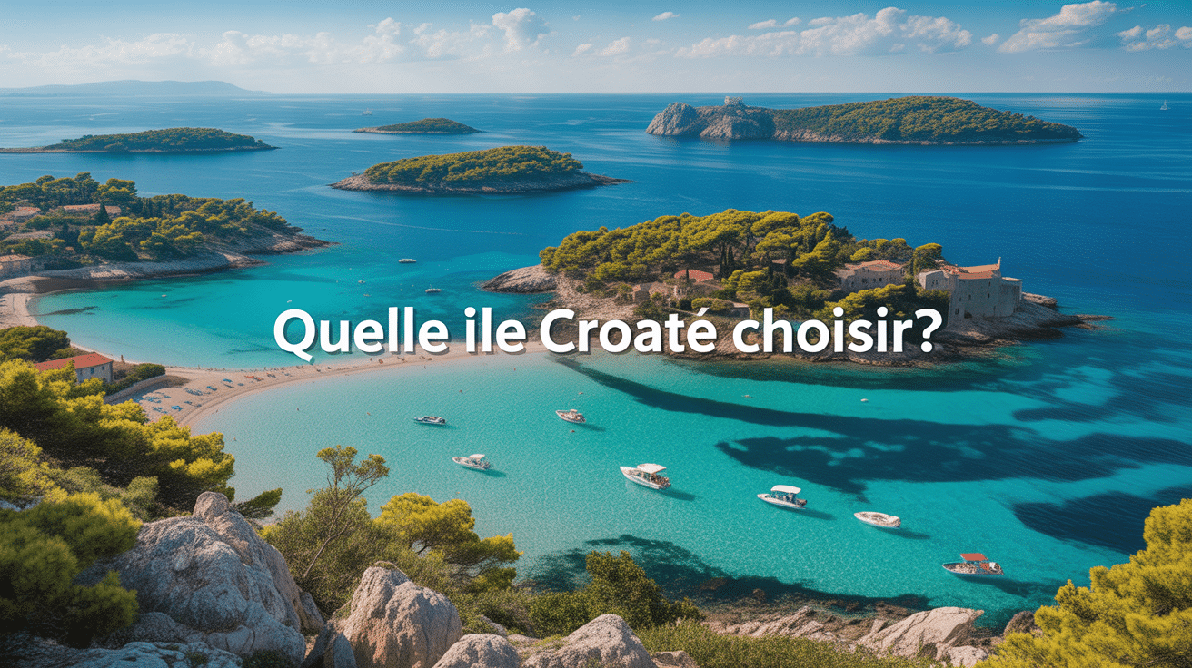 quelle ile visiter en croatie panorama archipel méditerranéen