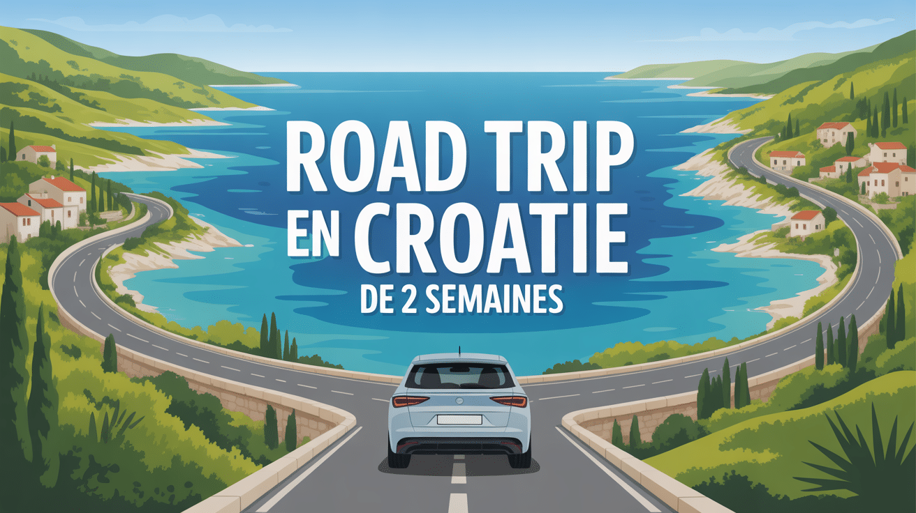 Route côtière pour road trip Croatie 2 semaines