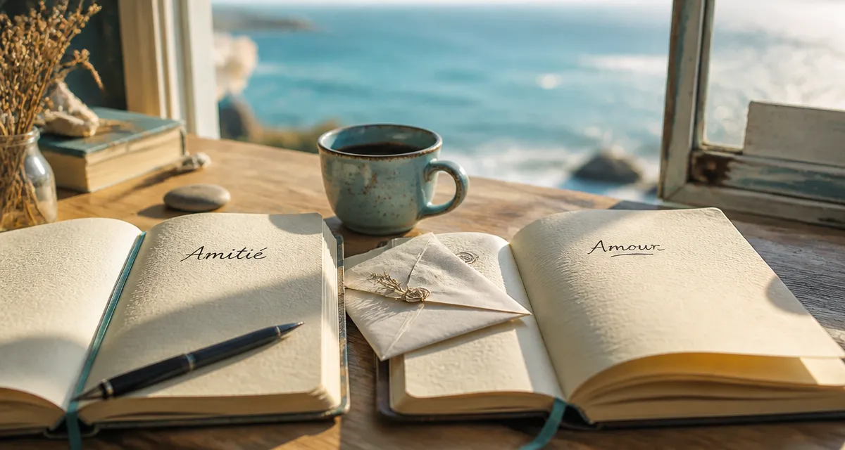 Amitié ou amour citation : carnets Amitié et Amour