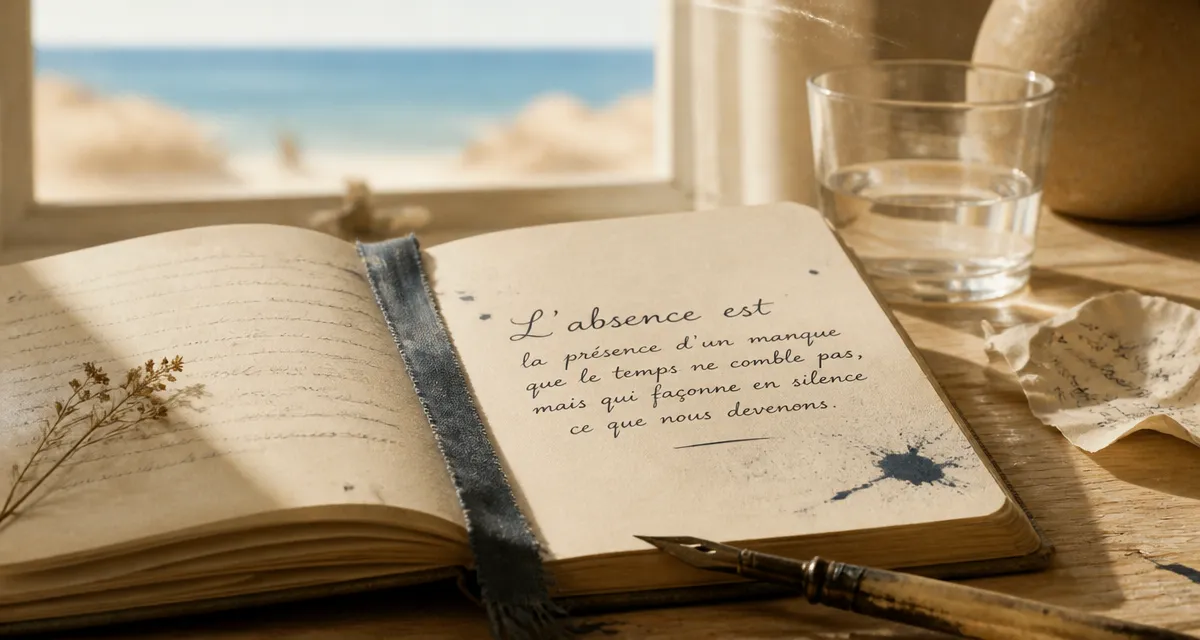 Citation pour un amour impossible : carnet ouvert, encre et douleur