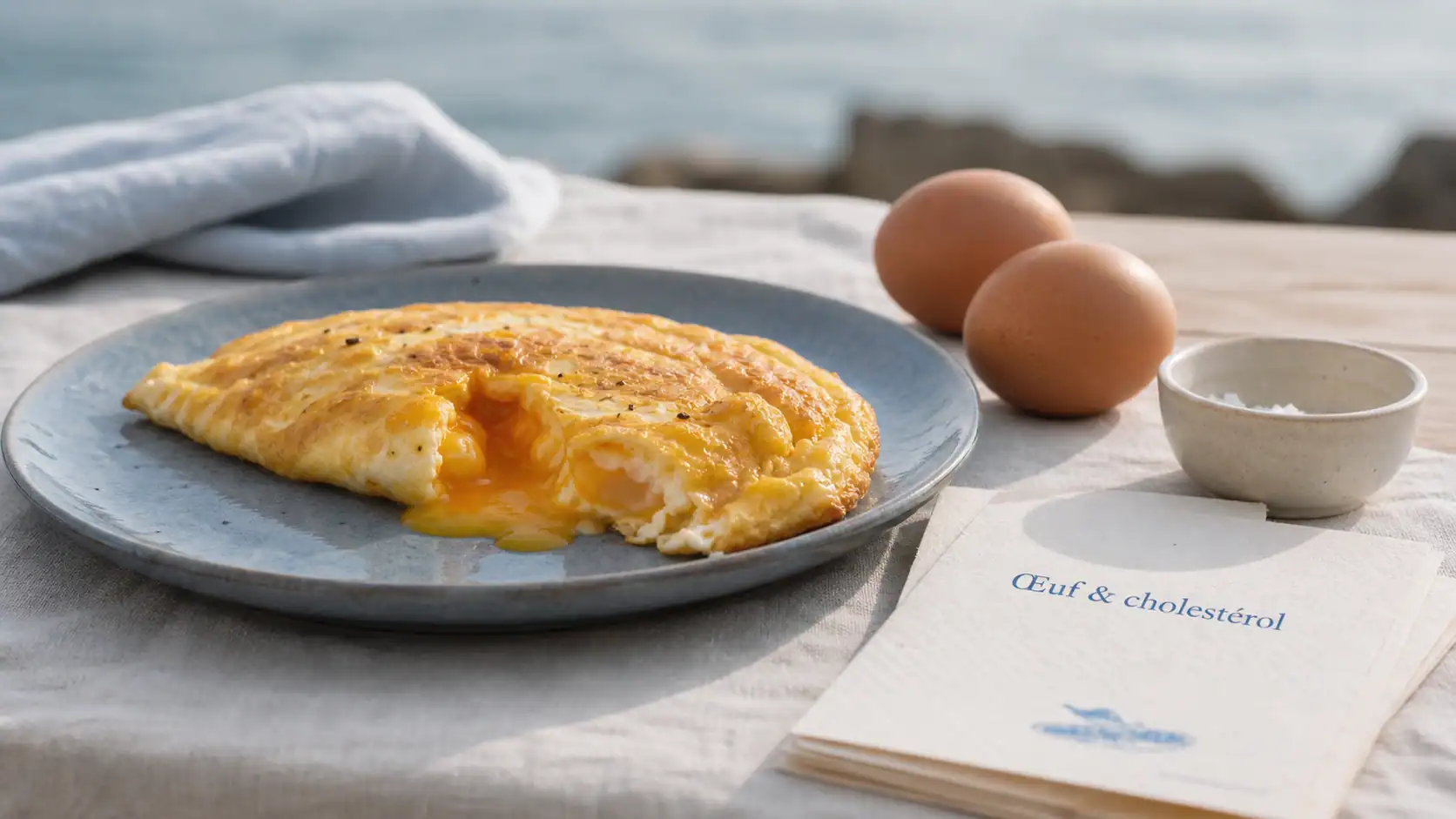 Le cholesterol et les oeufs : omelette à la coque pour protéger le cœur