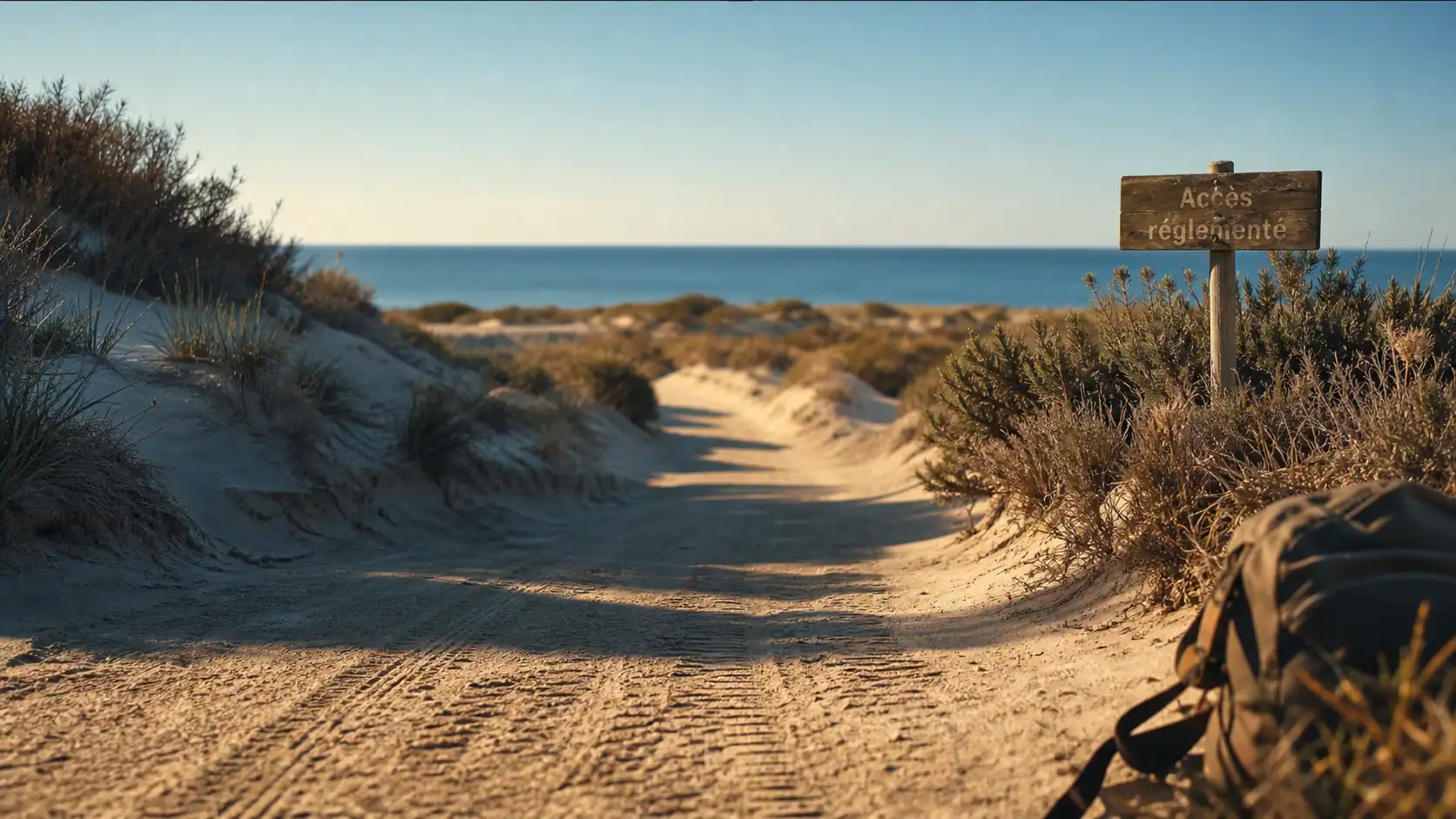 Plage de Beauduc : accès réglementé, dunes et sable sauvage