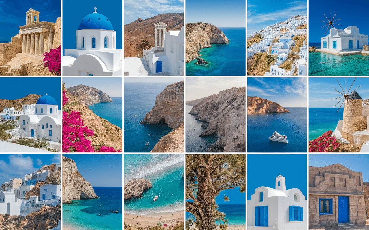 mosaïque destinations grecques villages plages grece selectour