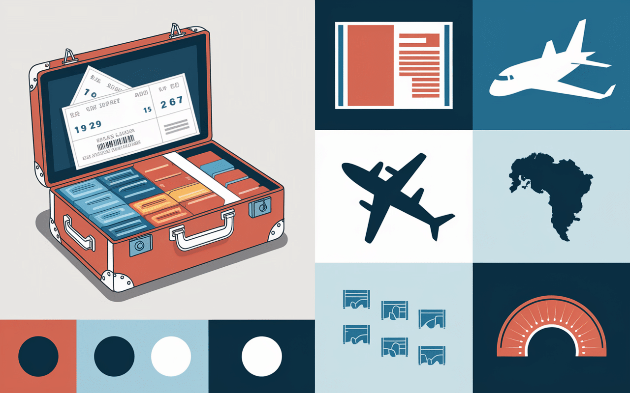 collage formules voyage valise billets avion grece selectour