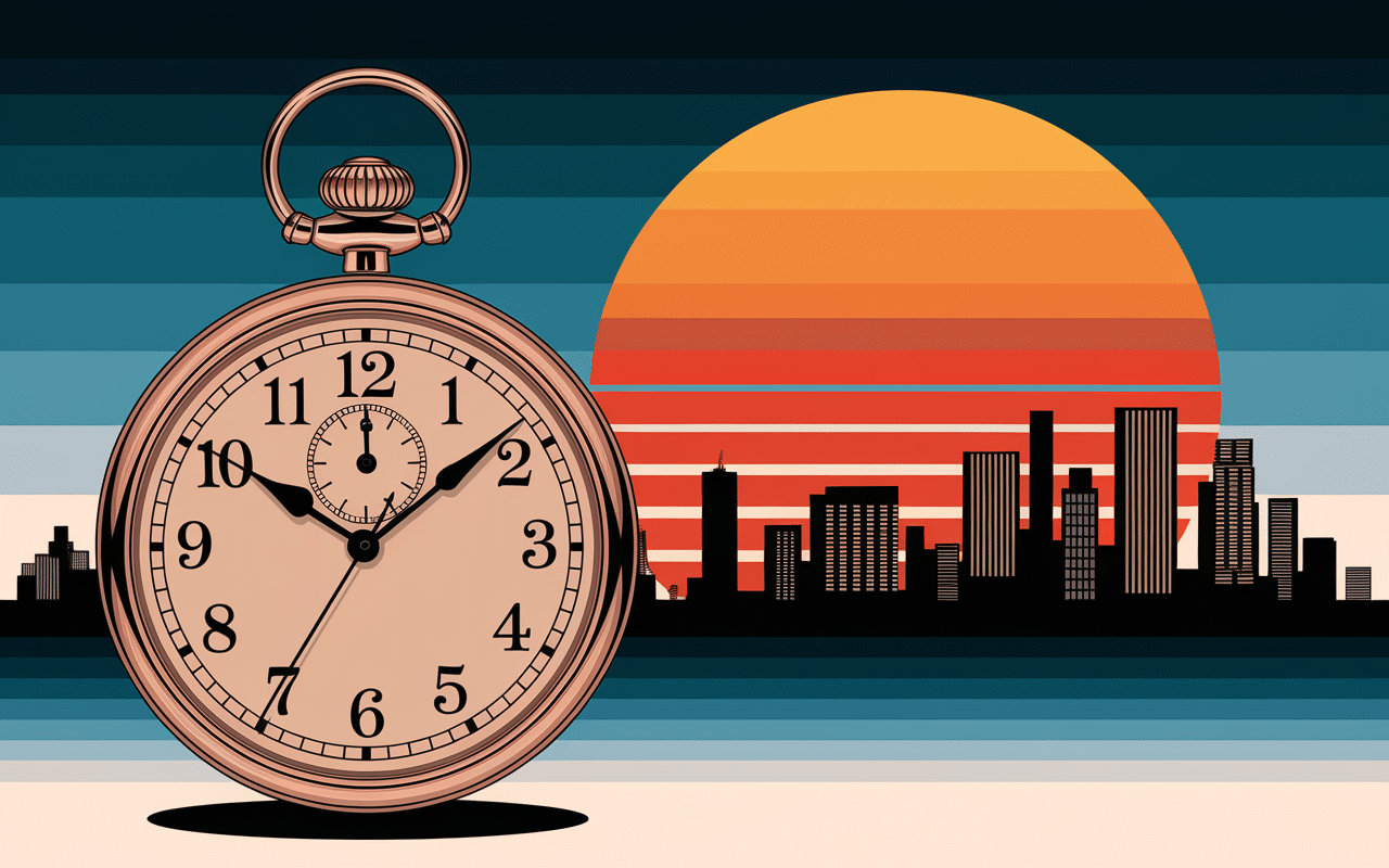 Horloge lever du soleil Paris