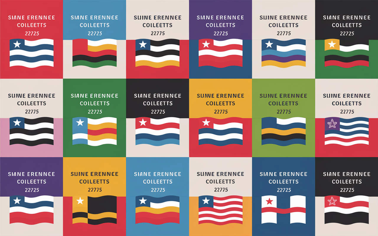 Tableau avec drapeaux et codes de pays