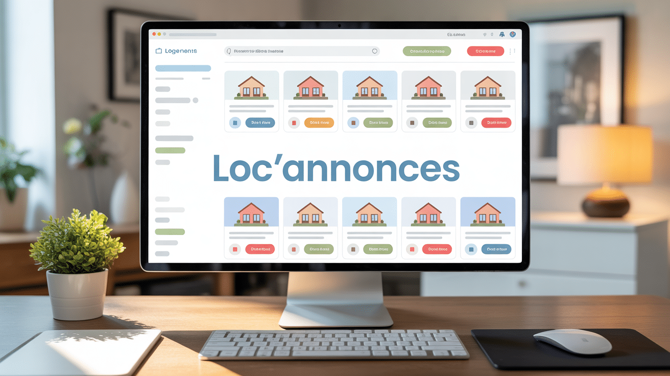 Interface plateforme LOC'annonces ordinateur